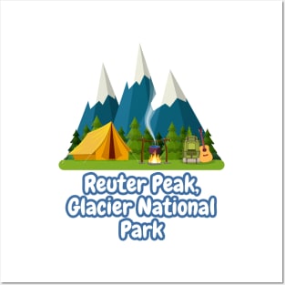 Reuter Peak, Glacier National Park Posters and Art